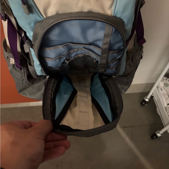 The North Face Heckler Gray and Blue Backpack for Outdoor/Travel/School - Picture 5 of 9
